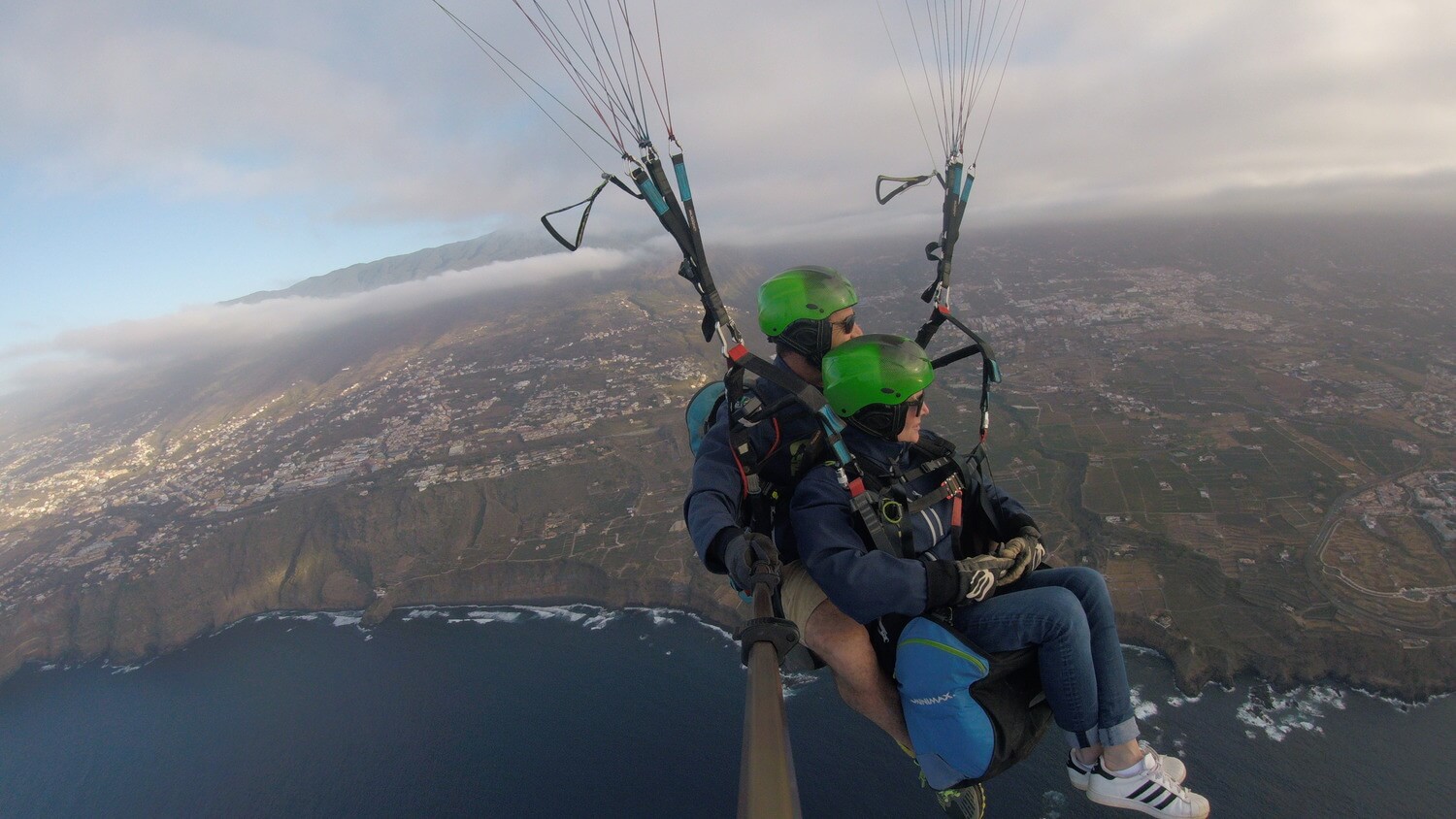 parapente desde el teide