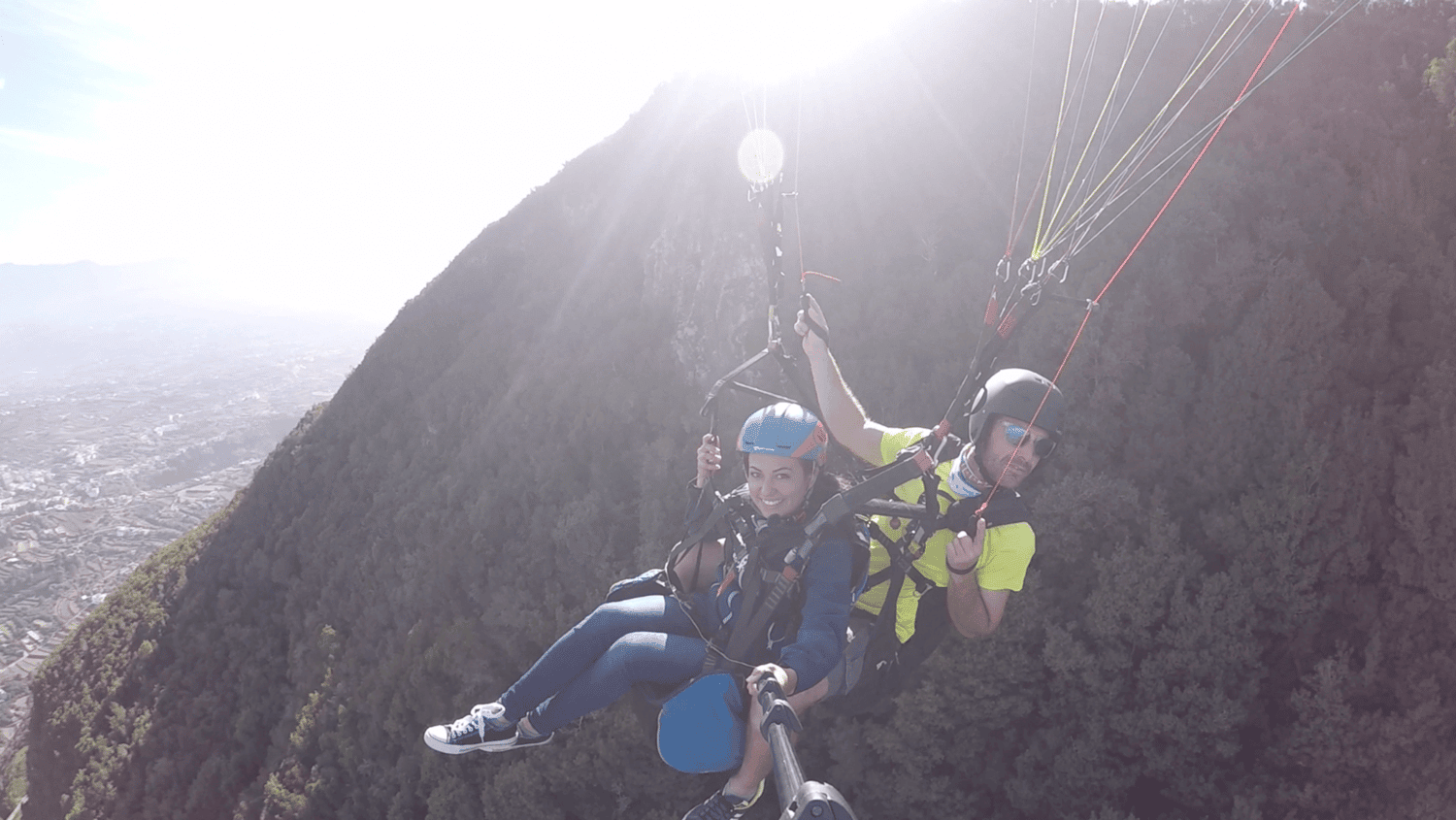 salto en parapente