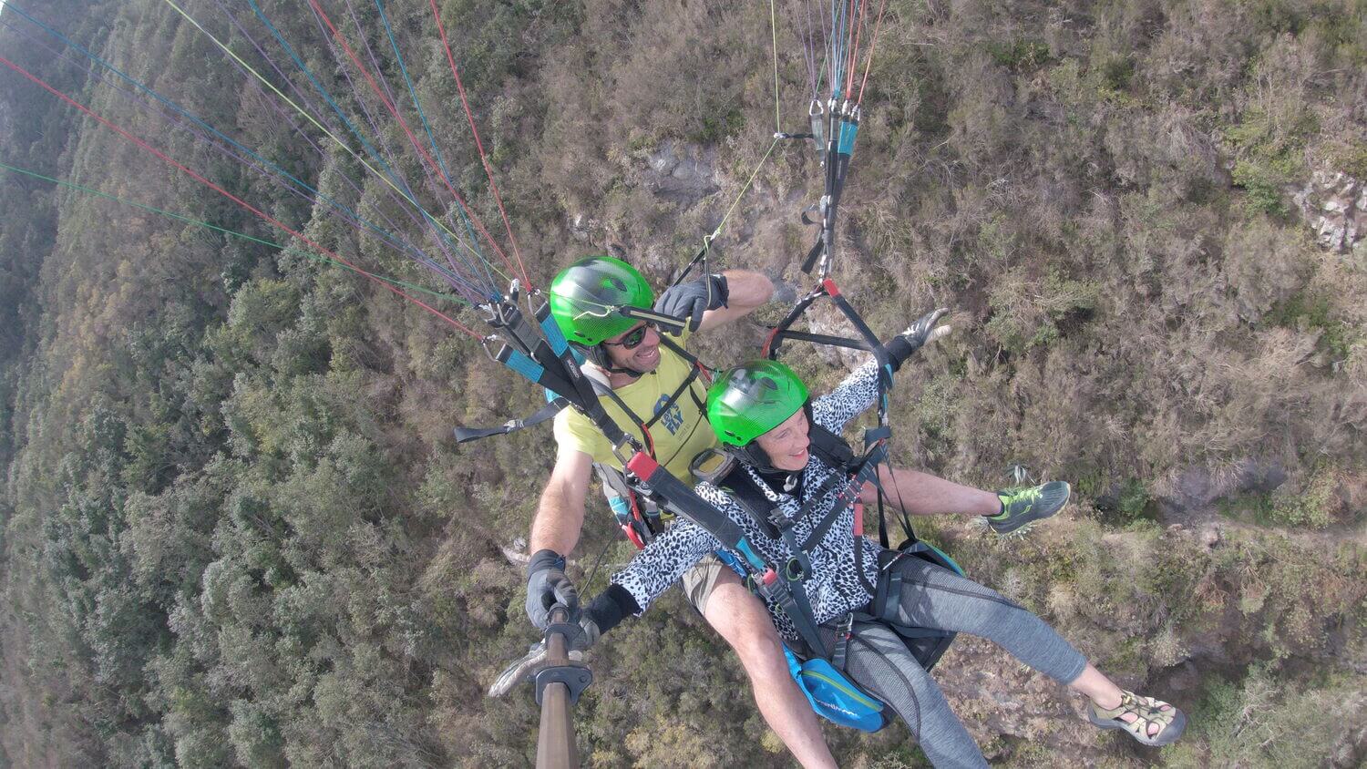 parapente en taucho tenerife