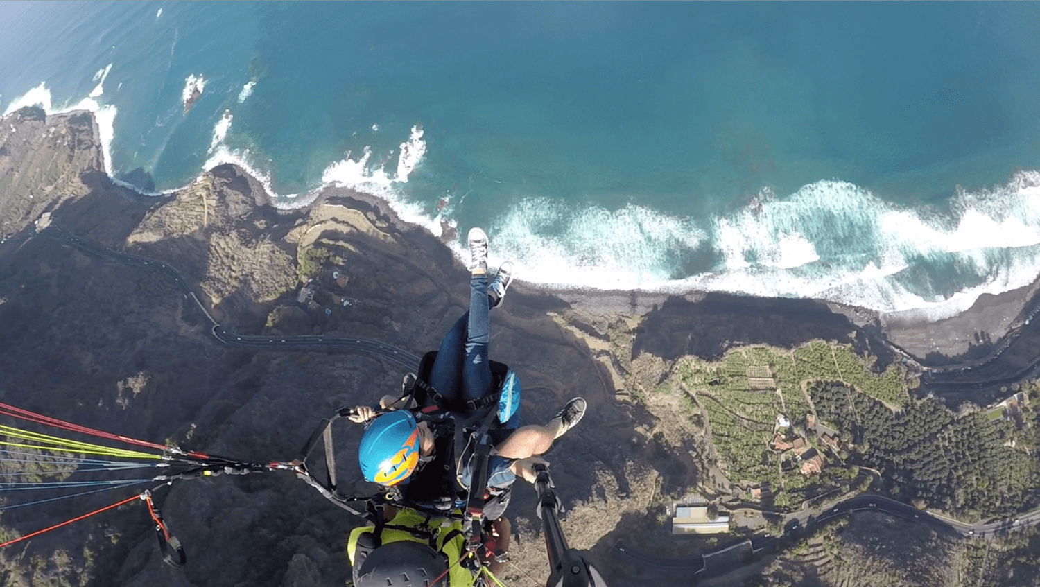 parapente EN taucho tenerife