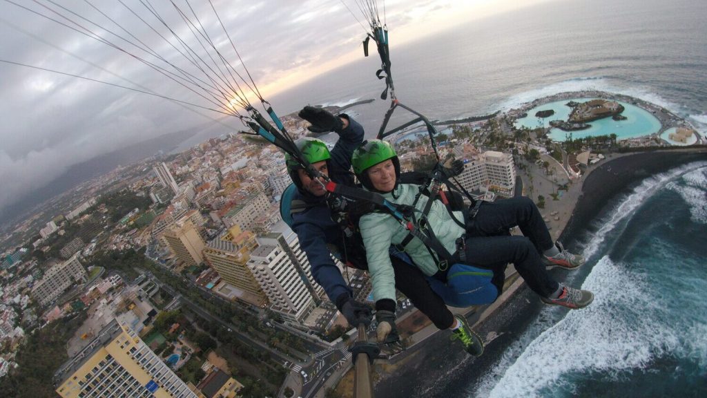 parapente en taucho tenerife